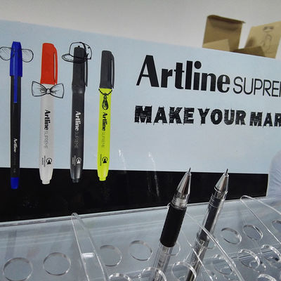会社のスタッフのための注文のアクリルのペンの陳列台のアクリルのペンの表示ホールダー