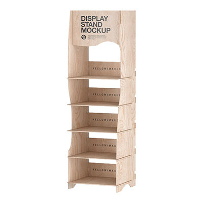 ベビス モダン 4層取り外せる木製複合板ディスプレイ ラック スーパーマーケット用フロアスタンド ディスプレイ 箱詰め