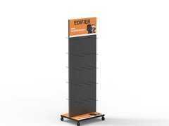 モバイル電話用アクセサリー 店舗やショッピングセンターに適した金属ローリングディスプレイラック