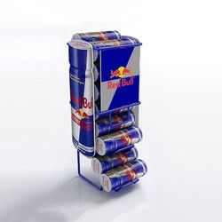 熱い販売のスーパーマーケット エネルギー飲み物は注文のロゴの掛かる棚ワイヤー陳列台を表示できる