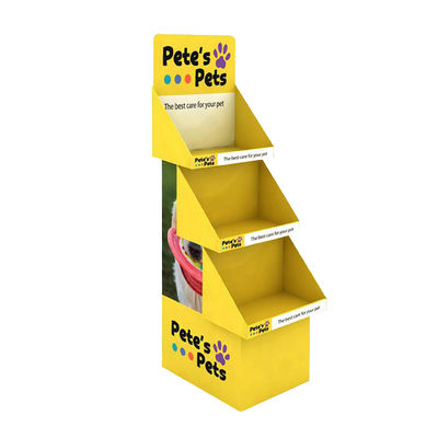 犬猫プロダクトきれいなおもちゃの食糧木半分パレット フロア・ディスプレイの立場のペット ショップの陳列だな